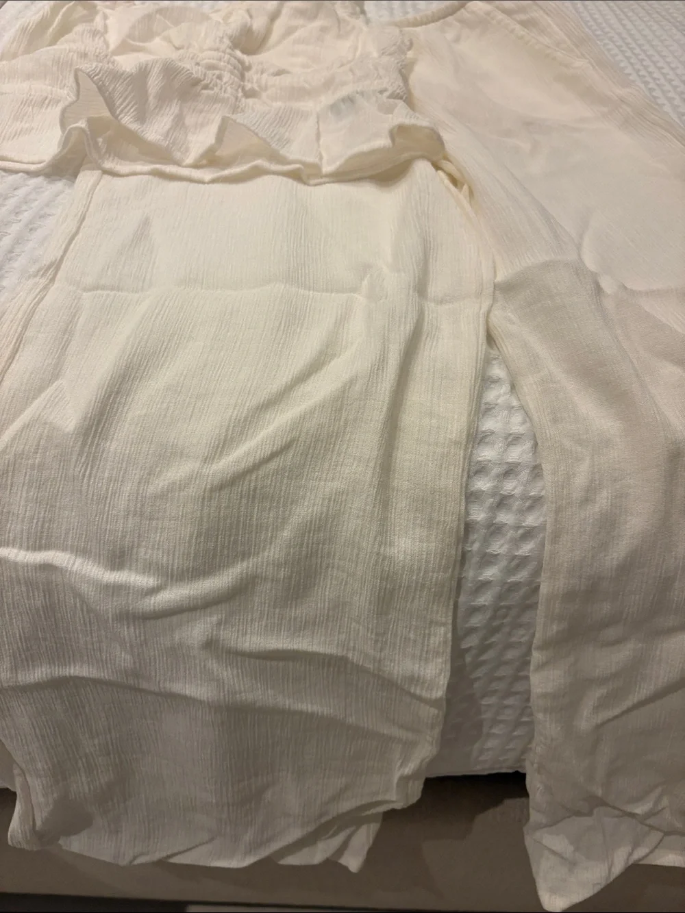 H&M Cream Girls' Two-Piece Camisole & Pants Set